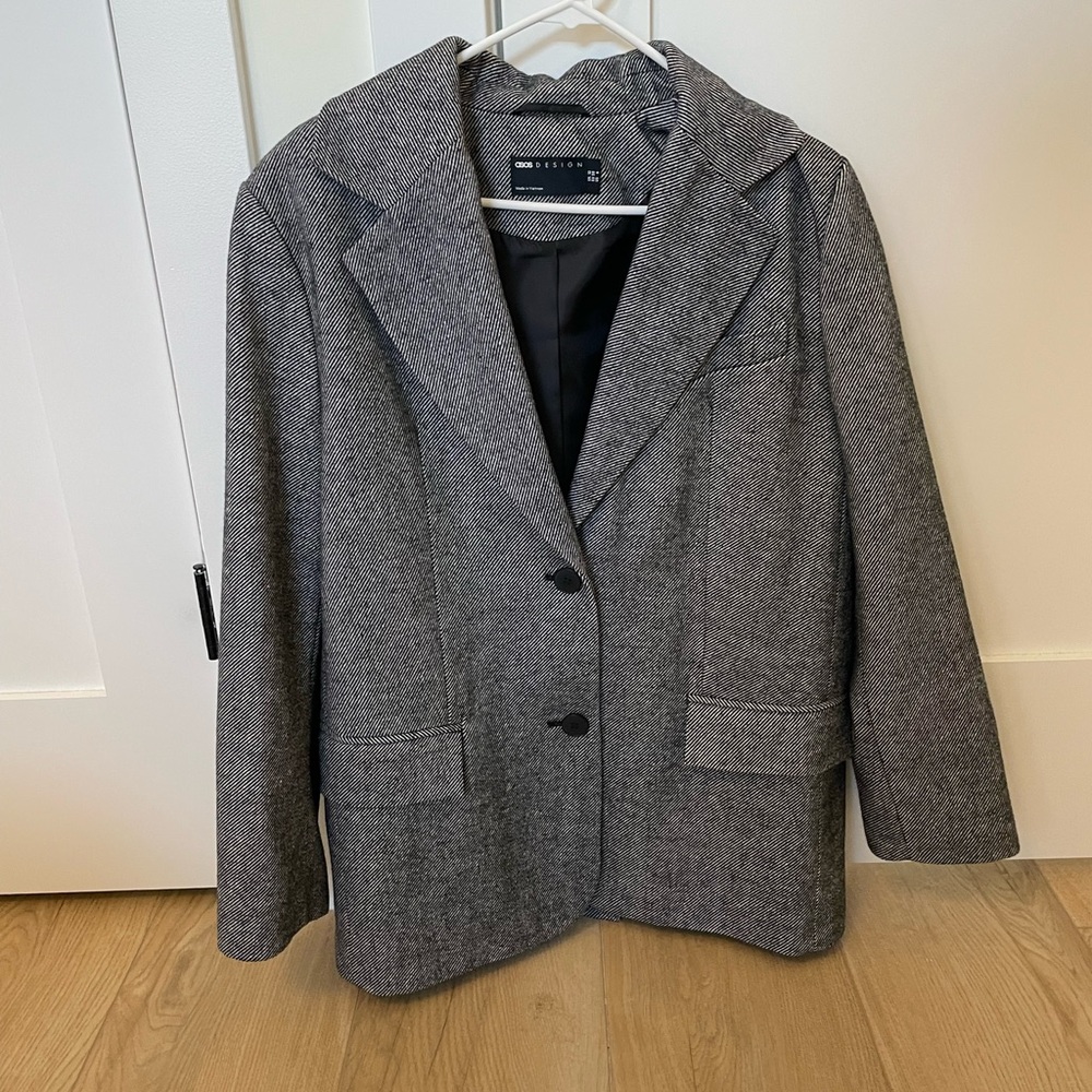 Gray Women's Blazer Coat